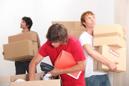 Removal crew loading belongings for a home move in Tofrance