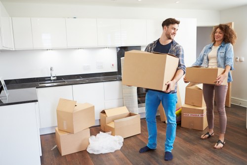 Local office movers handling a commercial relocation in Tofrance