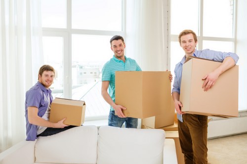Local house removalists planning a Tofrance home move with boxes and furniture