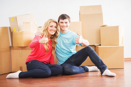 Careful loading and transport for business items during a Tofrance move